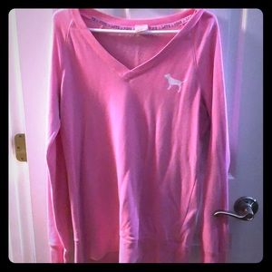 Vs pink V-neck sweater